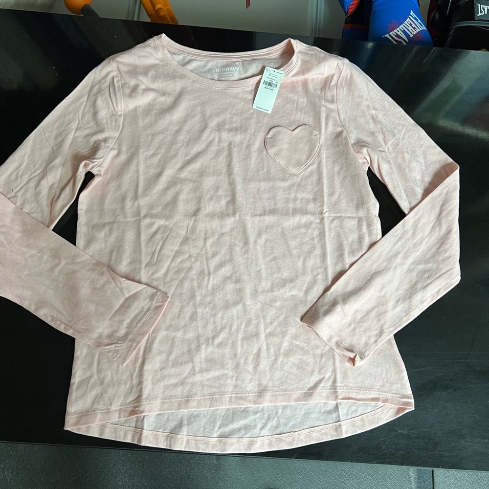 Old Navy Soft Pink Long Sleeve Tee